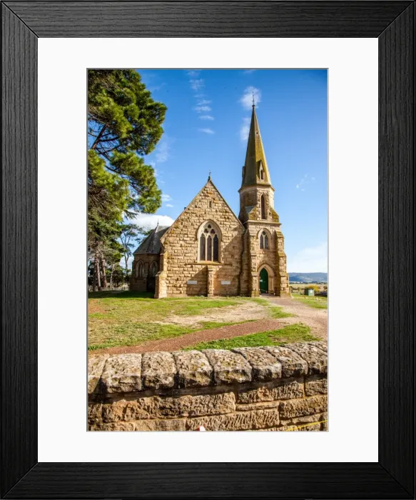 Framed Print : Gothic style church at Ross. Tasmania. Australia Framed Print : Gothic style church at Ross. Tasmania. Australia