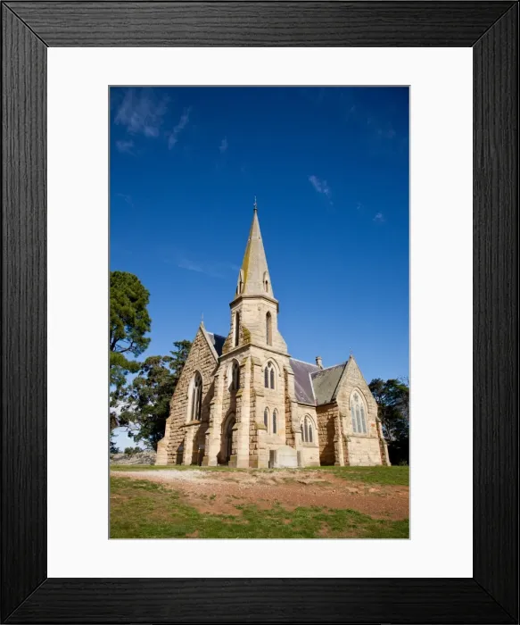 Framed Print : Gothic style church at Ross. Tasmania. Australia Framed Print : Gothic style church at Ross. Tasmania. Australia