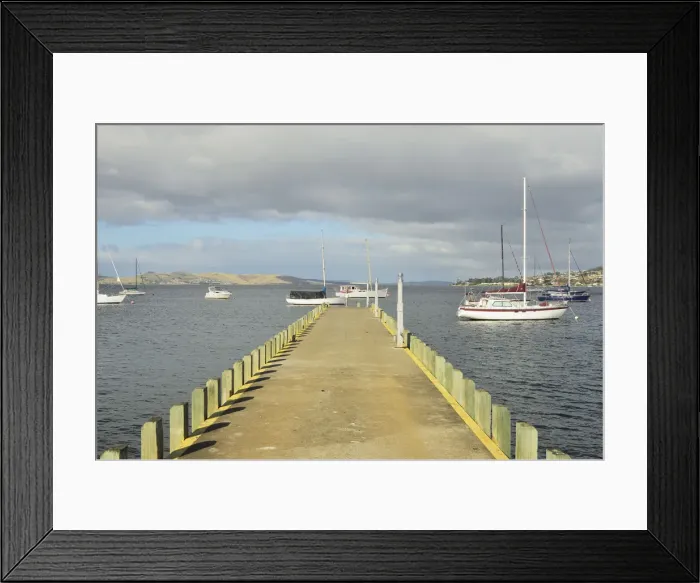 Framed Print : Jetty at Sandy Bay, Hobart Framed Print : Jetty at Sandy Bay, Hobart