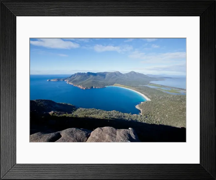 Framed Print : Freycinet. Wine Glass Bay. Tasmania. Australia Framed Print : Freycinet. Wine Glass Bay. Tasmania. Australia