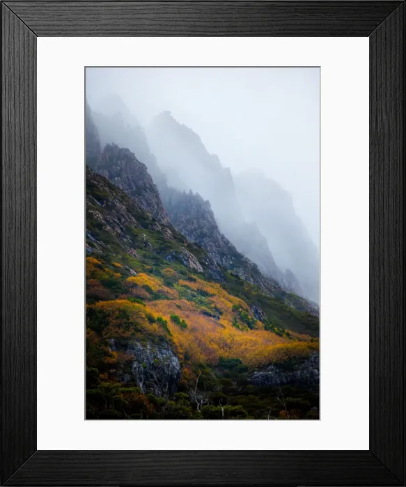 Framed Print : Mist over Cradle Mountain. Tasmania. Australia Framed Print : Mist over Cradle Mountain. Tasmania. Australia