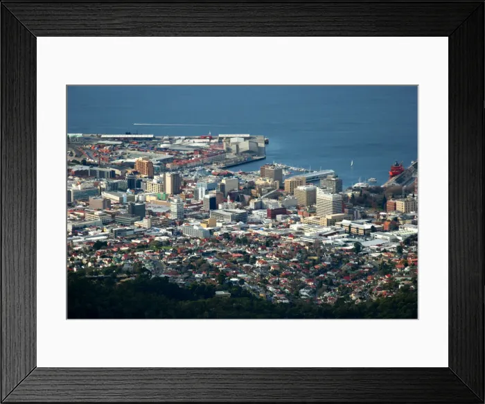 Framed Print : Hobart from Mt. Wellington Framed Print : Hobart from Mt. Wellington