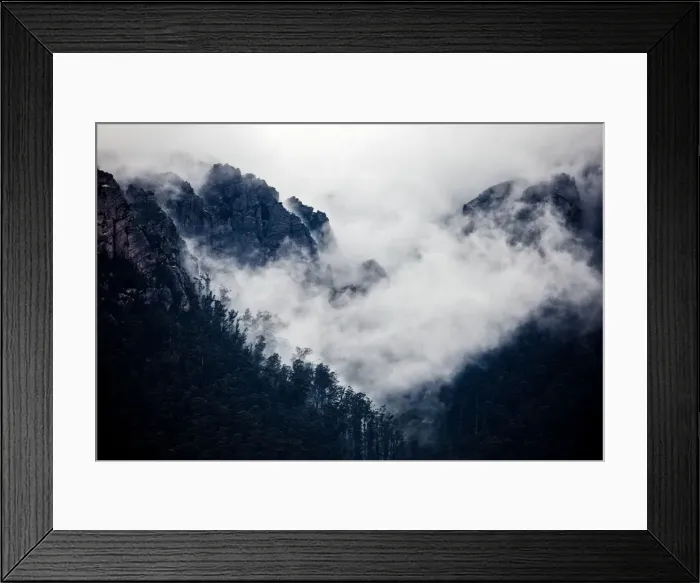 Framed Print : Mist over Mount Roland. Tasmania Framed Print : Mist over Mount Roland. Tasmania