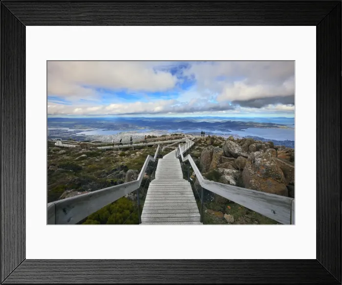 Framed Print : Hobart: Top view Framed Print : Hobart: Top view