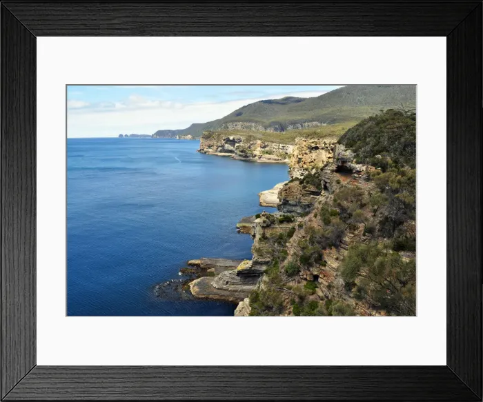 Framed Print : Tasmanian Coastline Framed Print : Tasmanian Coastline