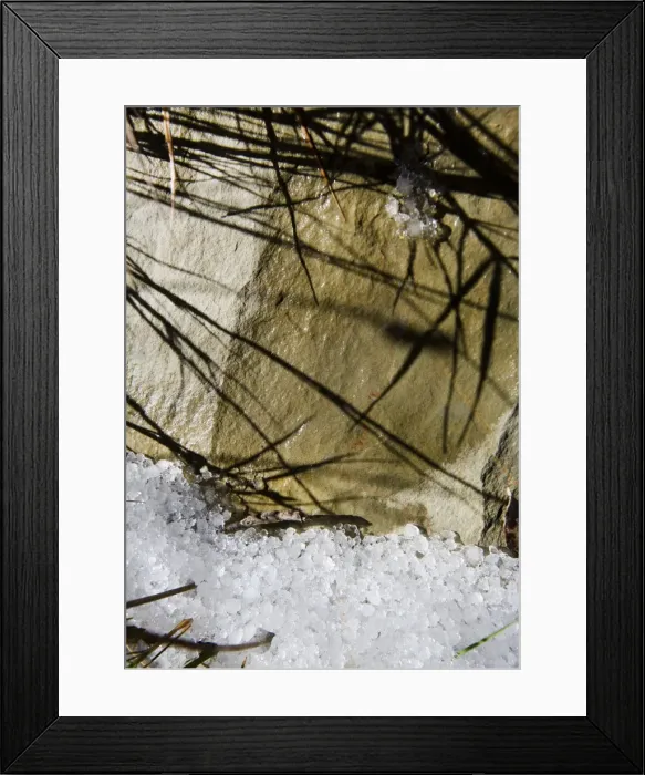 Framed Print : Snow in autumn, Cabramurra, Australia