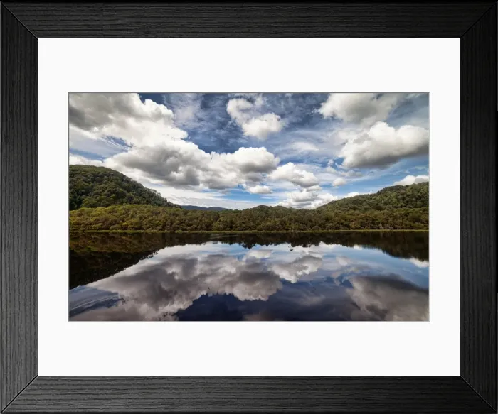 Framed Print : Clouds reflection on river Framed Print : Clouds reflection on river