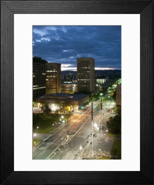 Framed Print : Adelaide street at night Framed Print : Adelaide street at night
