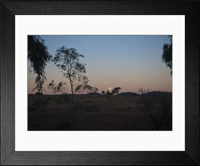 Framed Print : Flinders Moon Framed Print : Flinders Moon