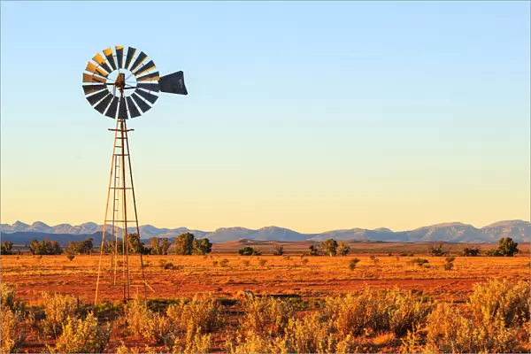 Outback windmill. Flinders Ranges. Australia