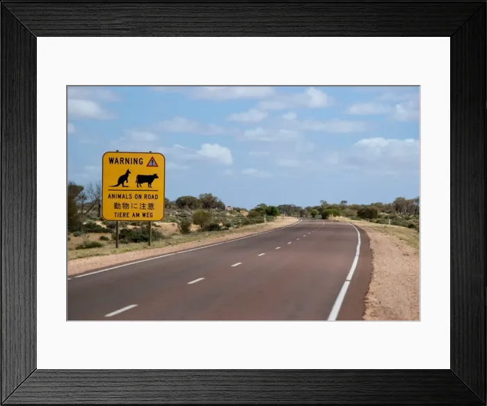 Framed Print : OutBack. A road sign on outback highway (the Stuart Highway) in the Flinders Ranges Framed Print : OutBack. A road sign on outback highway (the Stuart Highway) in the Flinders Ranges