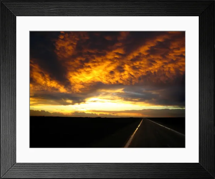 Framed Print : Sunset on the Nullabor