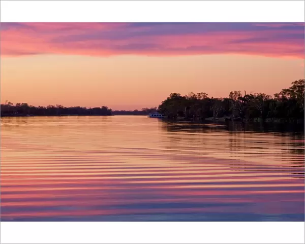 Murray River sunset. South Australia