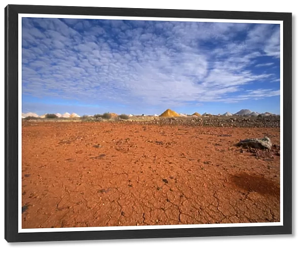 Drought conditions in opal mining area in Coober Pedy in the South Australian Outback