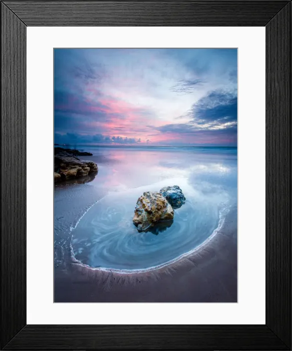 Framed Print : Patterns in a Pool Framed Print : Patterns in a Pool