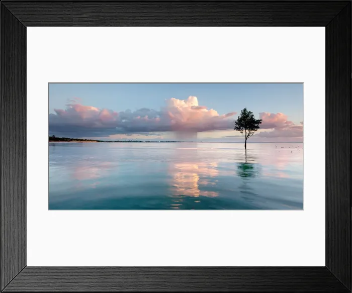 Framed Print : Rain passing over Darwin Framed Print : Rain passing over Darwin