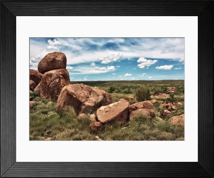 Framed Print : Devils Marbles Framed Print : Devils Marbles