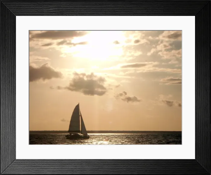 Framed Print : Sailing into the sunset in Darwin Framed Print : Sailing into the sunset in Darwin