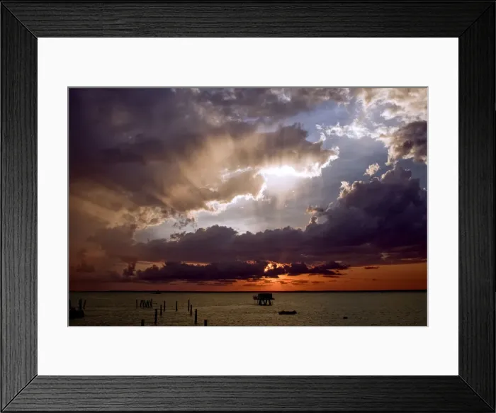 Framed Print : Stormy sunset Framed Print : Stormy sunset