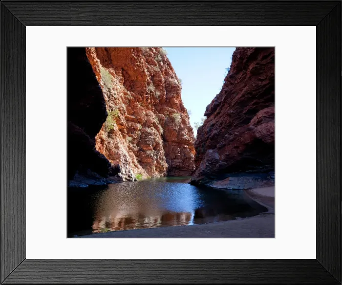 Framed Print : Simpsons Gap Waterhole Framed Print : Simpsons Gap Waterhole