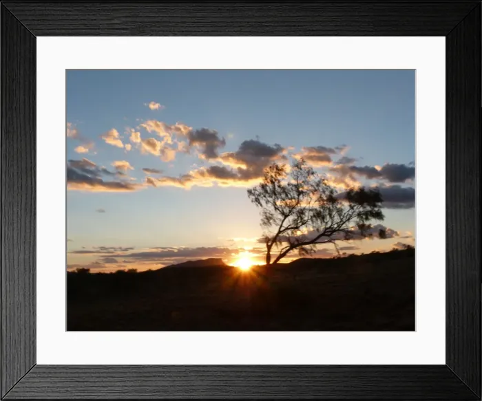 Framed Print : Sunset in Alice Springs, Australia
