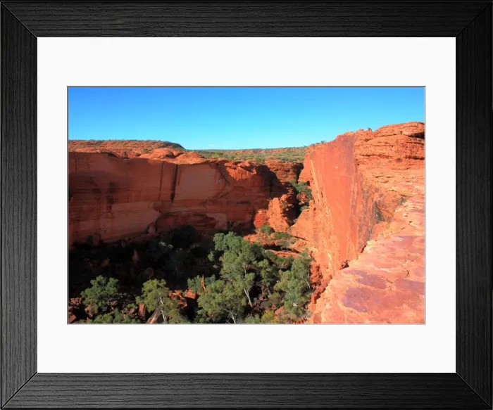 Framed Print : Landscape of kings canyon, in Northern Territory of Australia