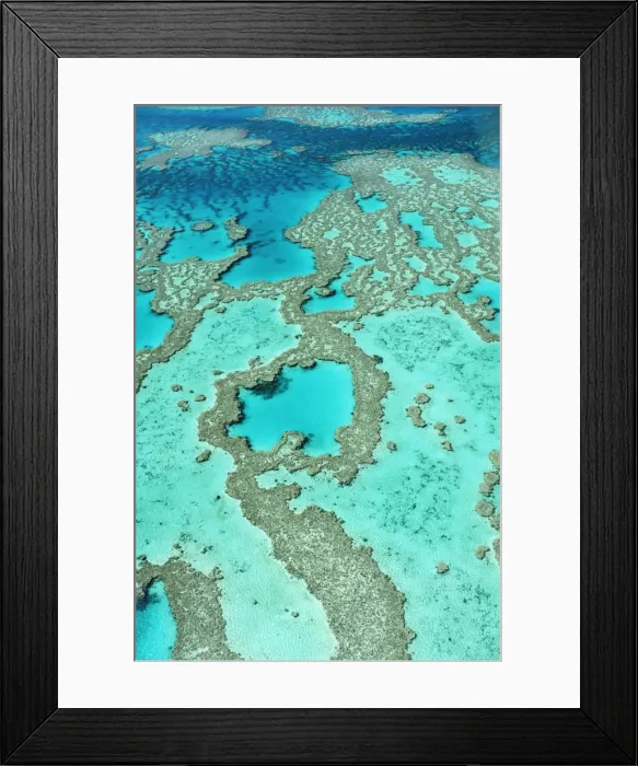 Framed Print : Australia, Whitsunday Islands, Great Barrier reef, aerial view Framed Print : Australia, Whitsunday Islands, Great Barrier reef, aerial view