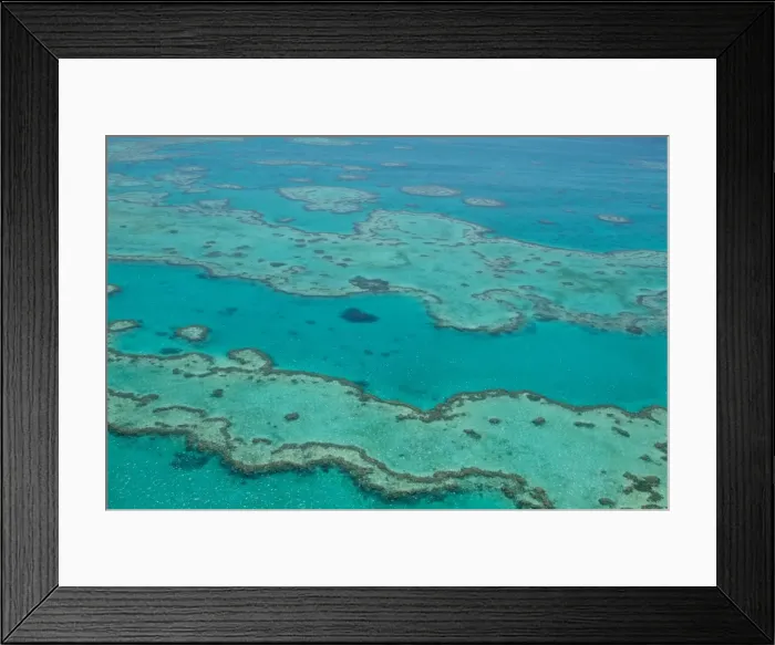 Framed Print : Great Barrier Reef aerial Framed Print : Great Barrier Reef aerial