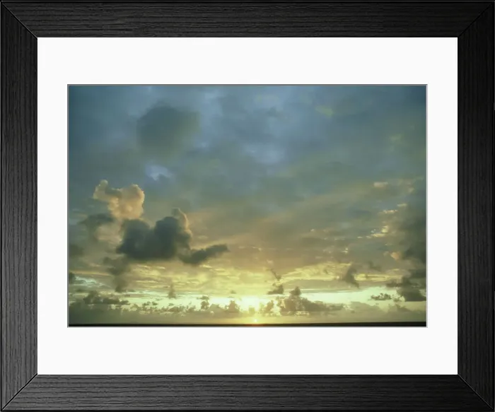 Framed Print : sunset from lizard island, great barrier reef, australia Framed Print : sunset from lizard island, great barrier reef, australia
