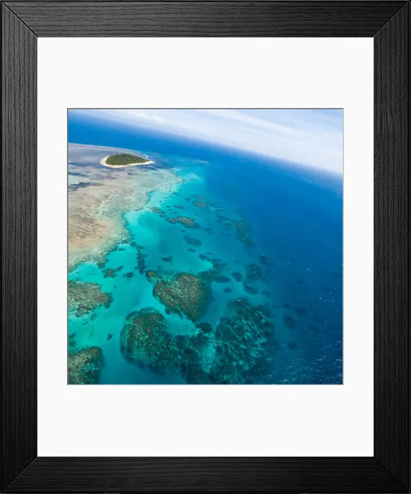 Framed Print : Flying over green island Framed Print : Flying over green island