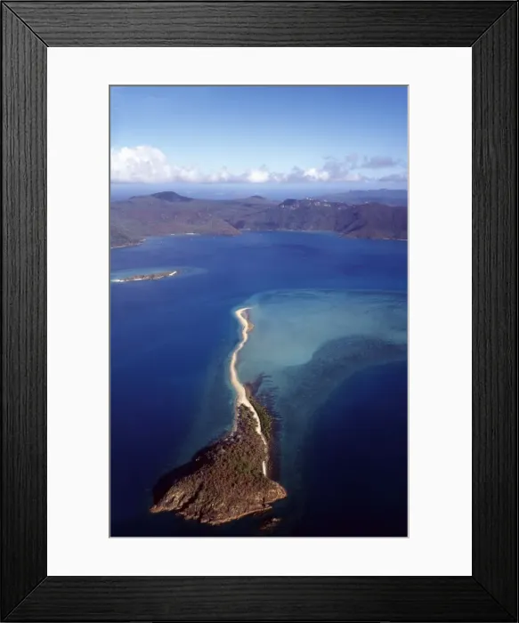 Framed Print : Aerial view of islands, Queensland, Australia Framed Print : Aerial view of islands, Queensland, Australia