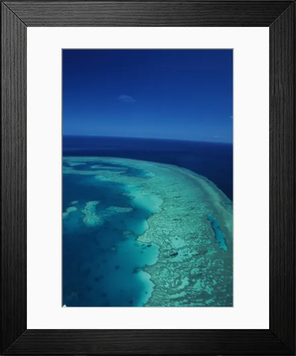 Framed Print : Great Barrier Reef, Australia, Aerial View, Oceania Framed Print : Great Barrier Reef, Australia, Aerial View, Oceania