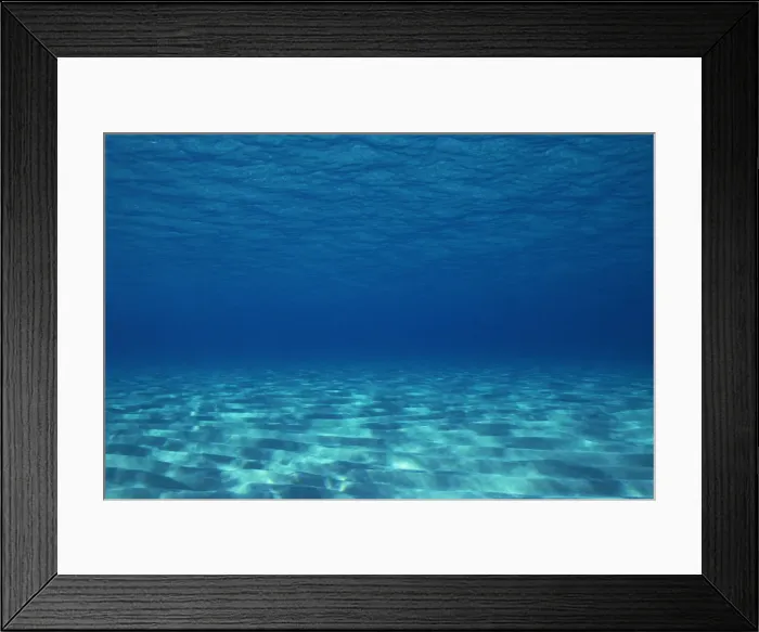 Framed Print : Sandy ocean floor, Great Barrier Reef, Australia Framed Print : Sandy ocean floor, Great Barrier Reef, Australia