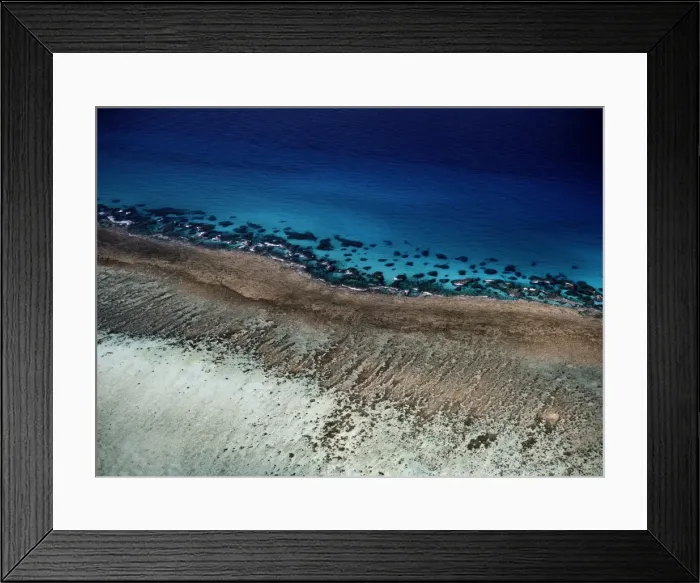 Framed Print : Australia, Queensland, coastline, aerial view Framed Print : Australia, Queensland, coastline, aerial view