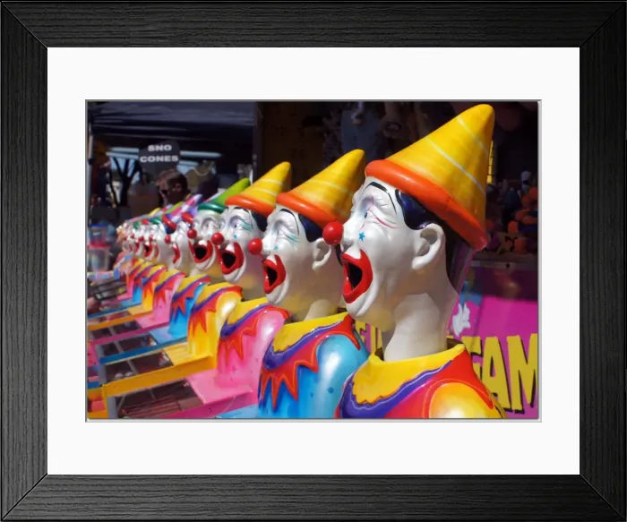 Framed Print : Laughing clowns Framed Print : Laughing clowns