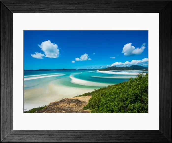 Framed Print : Whitehaven Beach