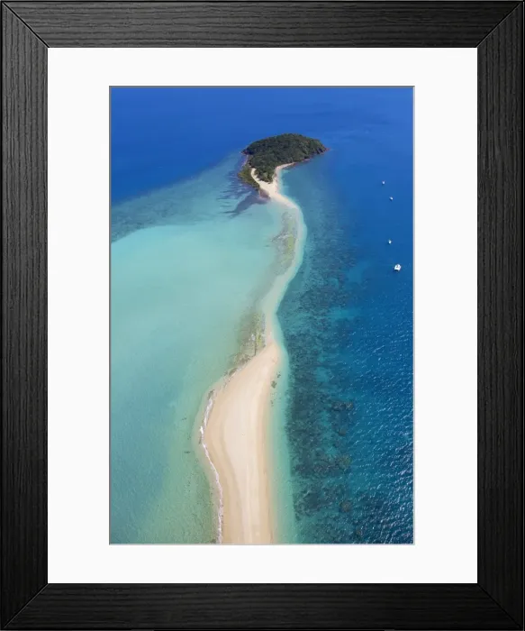 Framed Print : Aerial Whitsundays Island Framed Print : Aerial Whitsundays Island