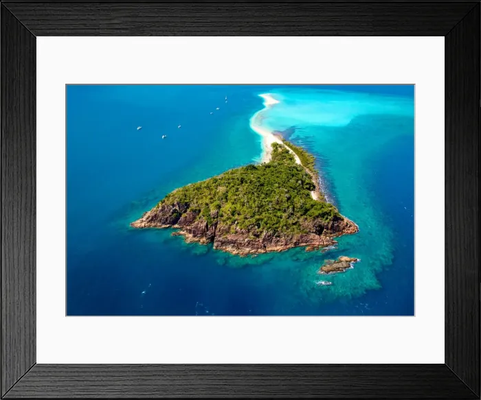 Framed Print : Langford Island Aerial Whitsundays Framed Print : Langford Island Aerial Whitsundays