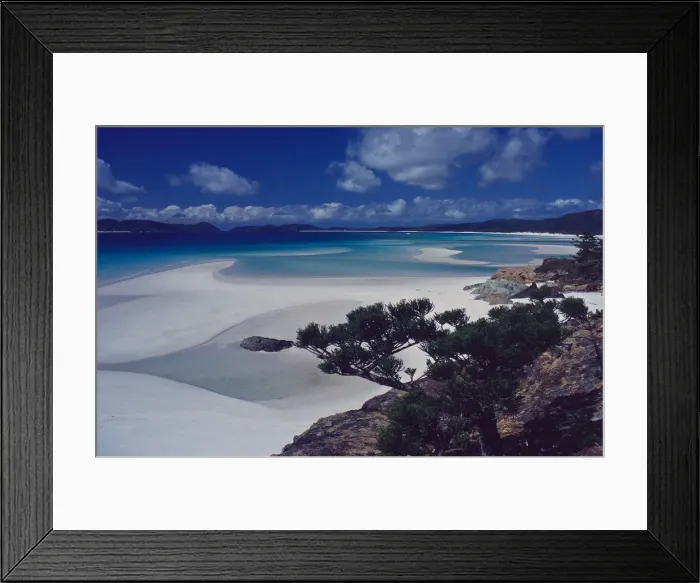 Framed Print : Whitehaven beach