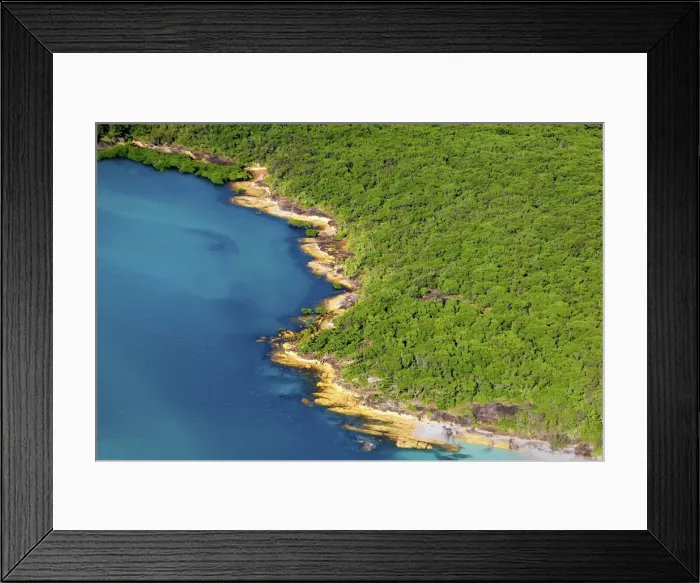 Framed Print : Aerial Whitsunday Island