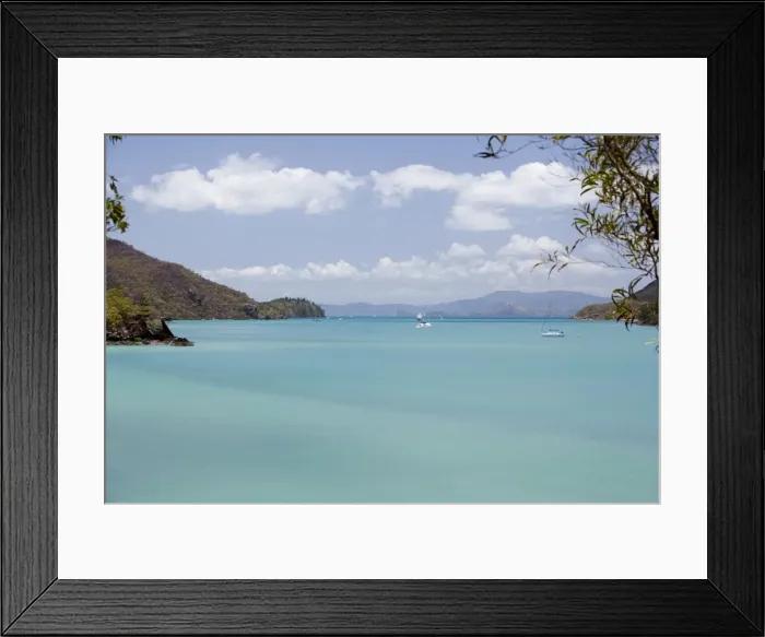 Framed Print : Sailing boats anchored in cove near Whitsunday Island, Whitsunday Islands, Queensland, Australia Framed Print : Sailing boats anchored in cove near Whitsunday Island, Whitsunday Islands, Queensland, Australia