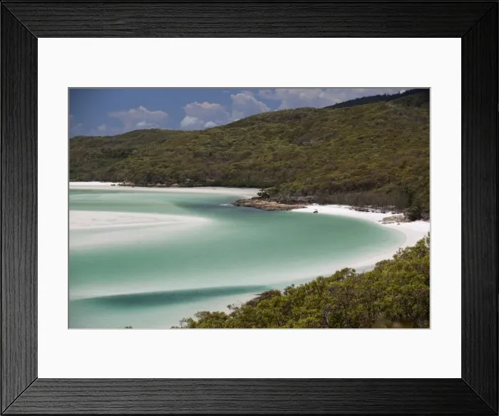 Framed Print : Whitehaven Beach, Hill Inlet, Tounge Point, Whitsunday Island, Whitsunday Islands, Queensland, Australia Framed Print : Whitehaven Beach, Hill Inlet, Tounge Point, Whitsunday Island, Whitsunday Islands, Queensland, Australia