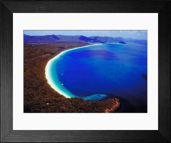 Framed Print : Whitehaven Beach, Whitsunday Islands, Queensland Framed Print : Whitehaven Beach, Whitsunday Islands, Queensland