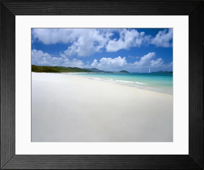 Framed Print : Whitehaven Beach, Whitsunday Island, Australia Framed Print : Whitehaven Beach, Whitsunday Island, Australia