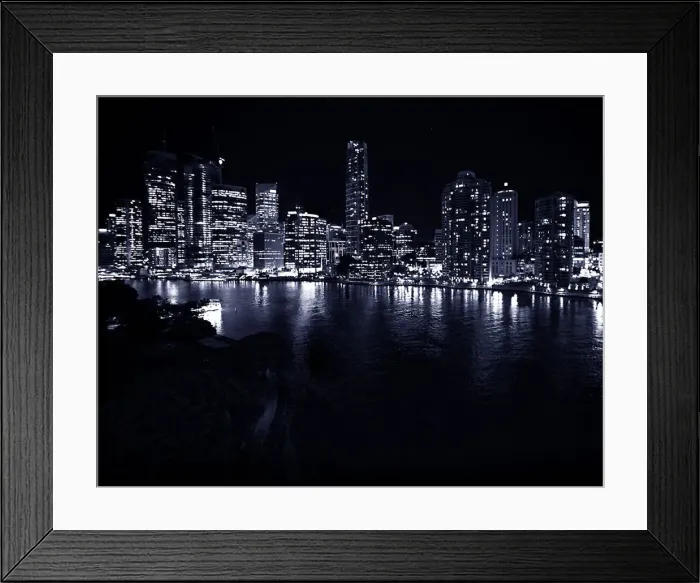 Framed Print : Brisbane skyline