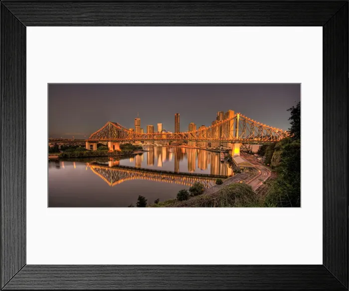 Framed Print : Story bridge