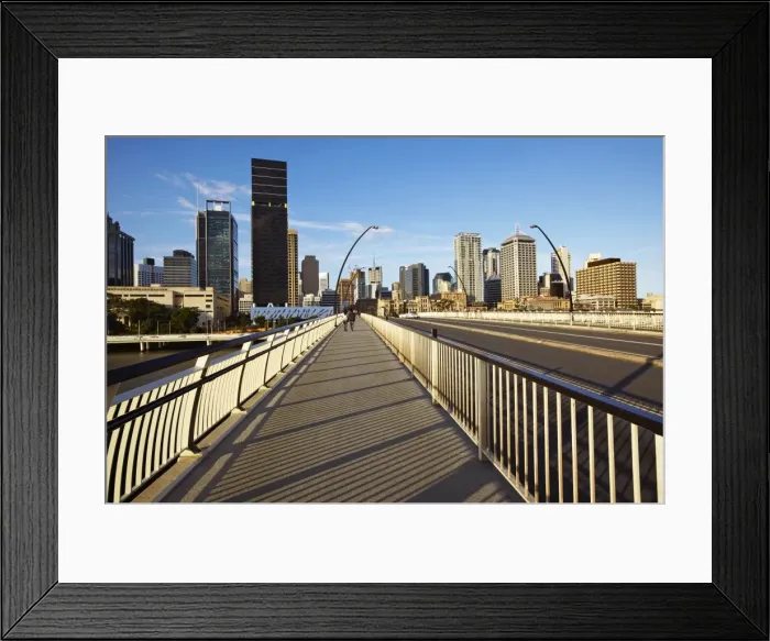 Framed Print : View of Victoria Bridge at sunset Framed Print : View of Victoria Bridge at sunset