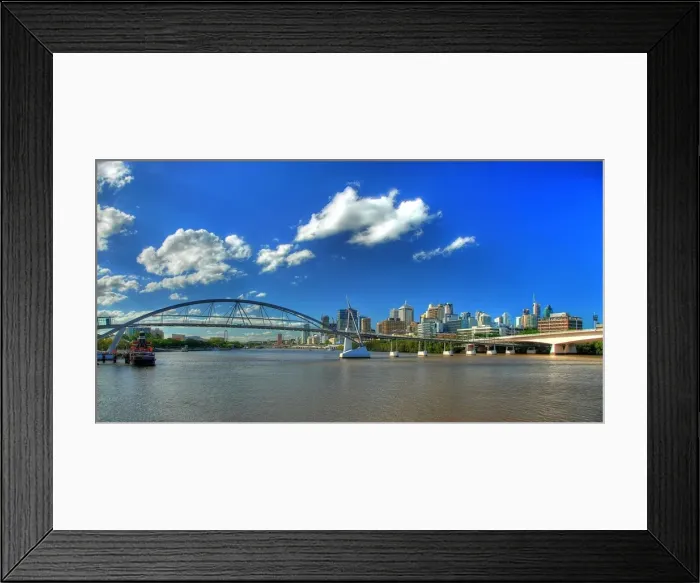 Framed Print : Brisbane River