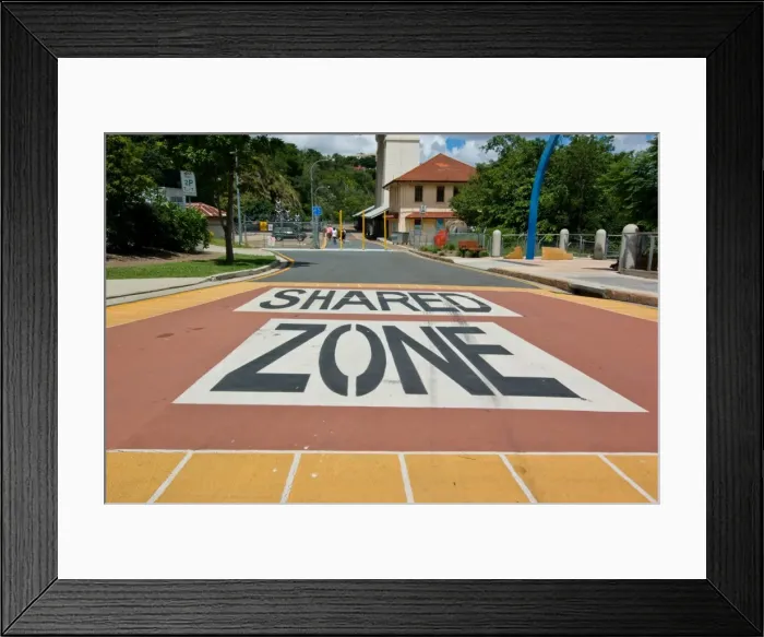 Framed Print : Shared Zone Framed Print : Shared Zone