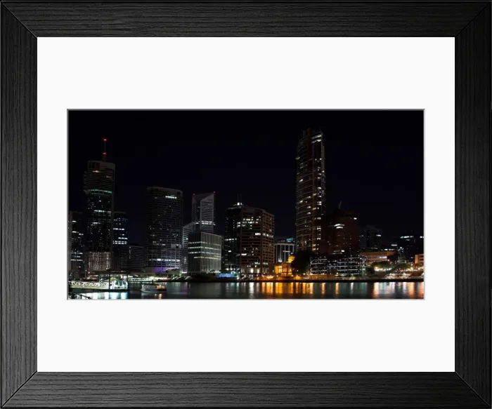 Framed Print : Earth Hour 2008, Brisbane, Queensland, Australia Framed Print : Earth Hour 2008, Brisbane, Queensland, Australia